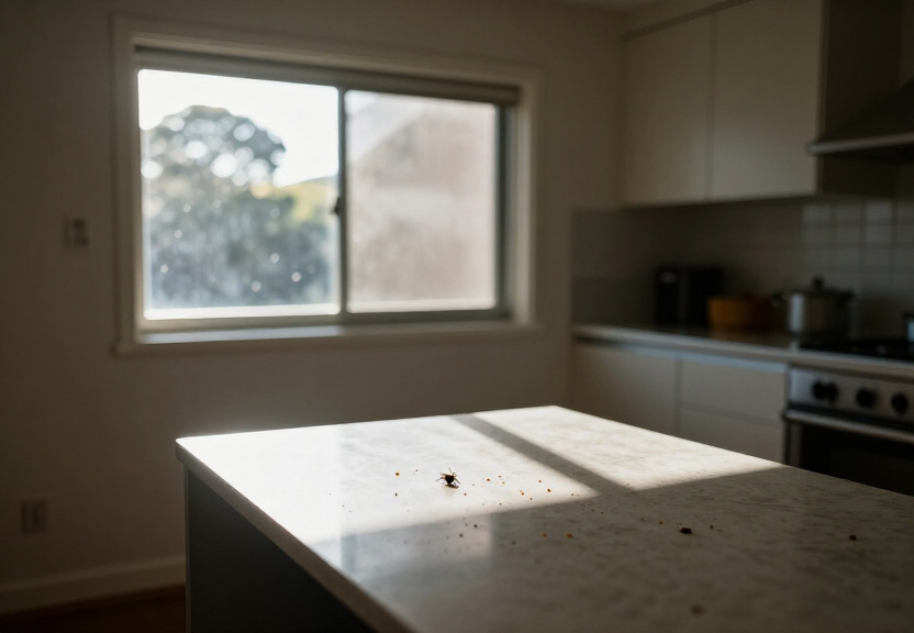 Rodent droppings in a Sutherland roof space before treatment